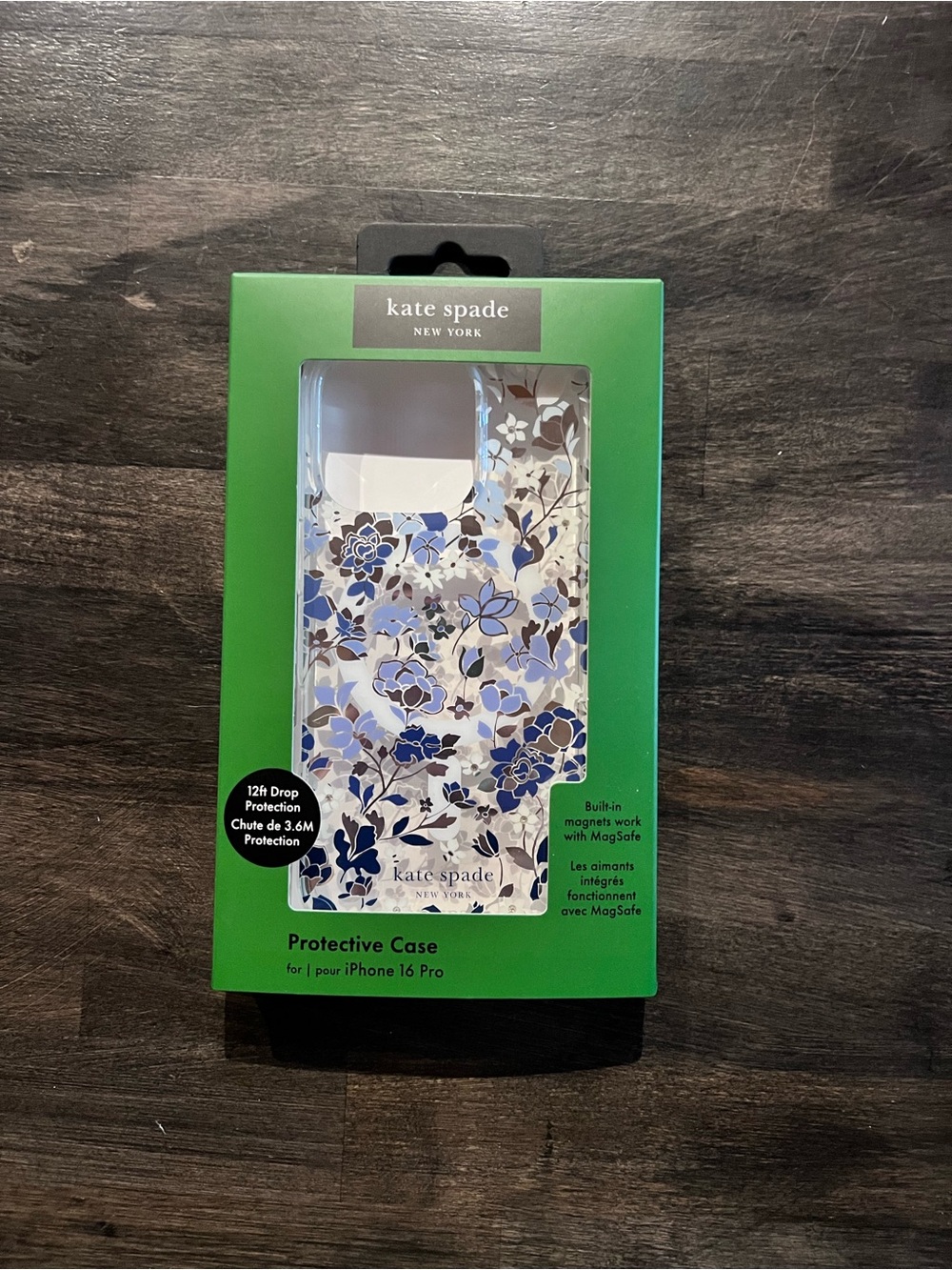kate spade Floral iPhone Case in Blue, White, and Brown